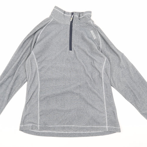Regatta Women's Grey Henley Sweatshirt Size 14