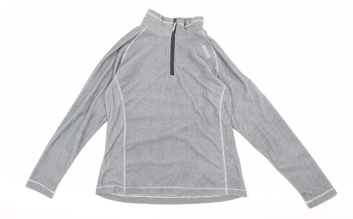 Regatta Women's Grey Henley Sweatshirt Size 14