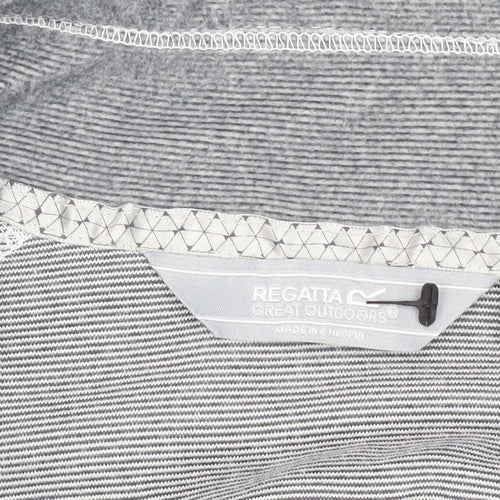 Regatta Women's Grey Henley Sweatshirt Size 14