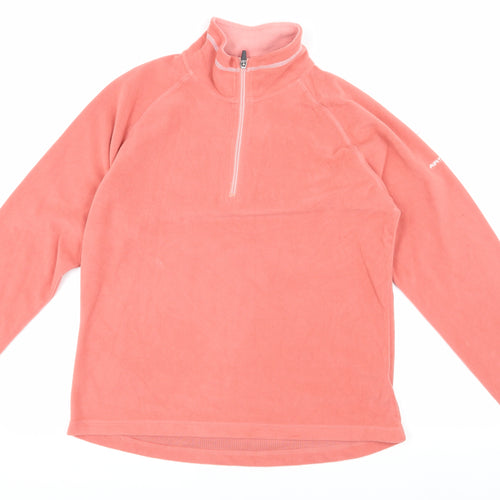 Trespass Pink Unisex XL Fleece Sweatshirt 1/2 Zip