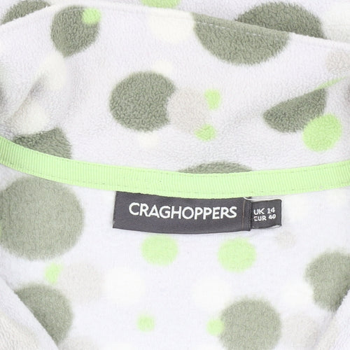 Craghoppers Women's Multicoloured Polka Dot Fleece Sweatshirt Size 14