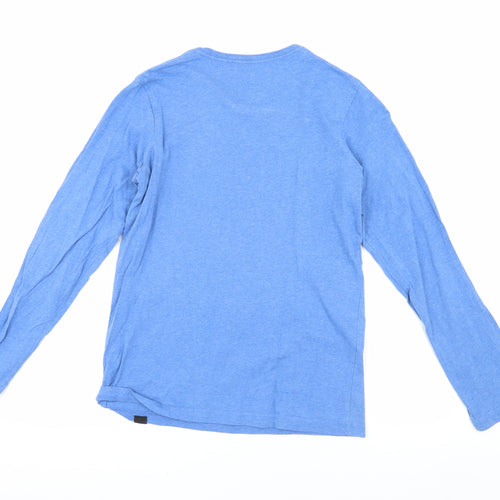 Quiksilver Boys Blue Long Sleeve T-Shirt Size 12 Graphic