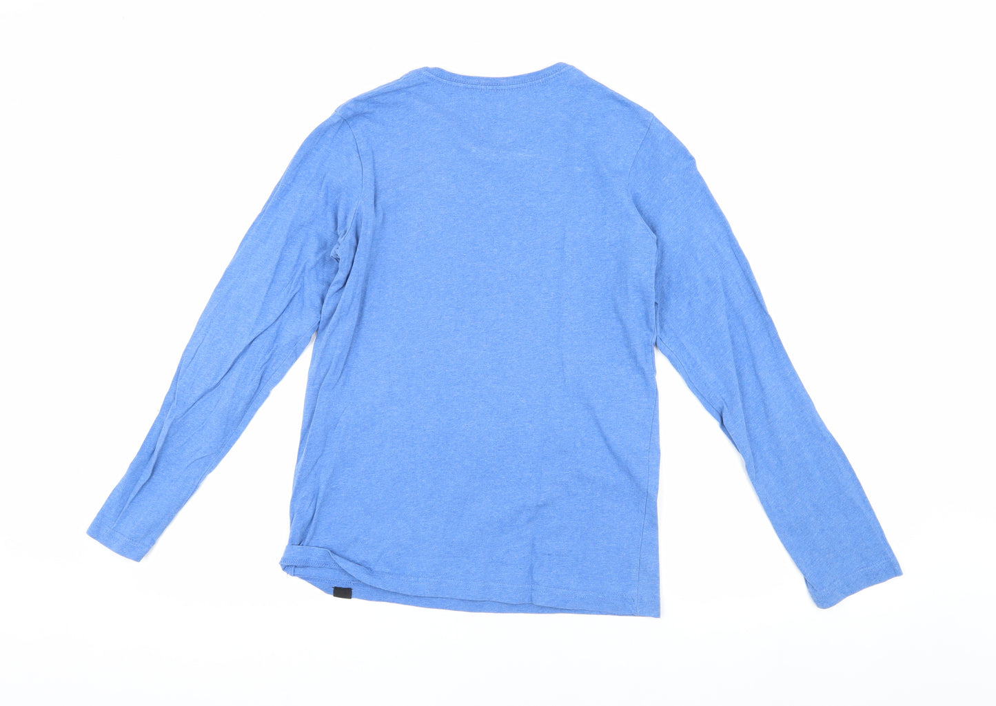Quiksilver Boys Blue Long Sleeve T-Shirt Size 12 Graphic