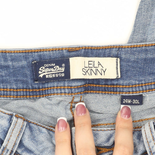 Superdry Women's Blue Skinny Jeans Size 6