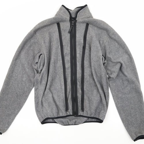 DKNY Men's Grey Fleece Basic Jacket M