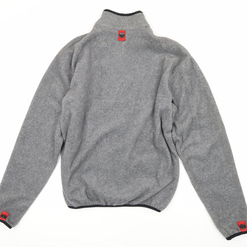 DKNY Men's Grey Fleece Basic Jacket M
