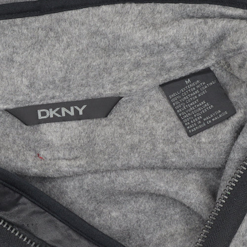 DKNY Men's Grey Fleece Basic Jacket M