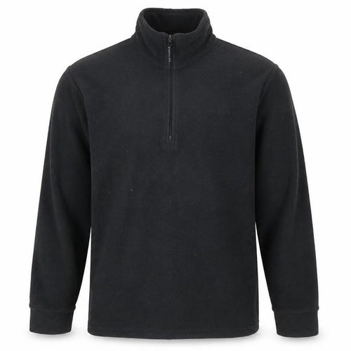 Trespass Men's Black Fleece 1/4 Zip Sweatshirt M