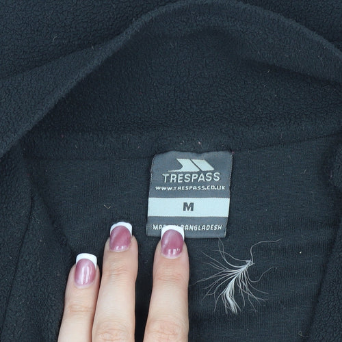 Trespass Men's Black Fleece 1/4 Zip Sweatshirt M