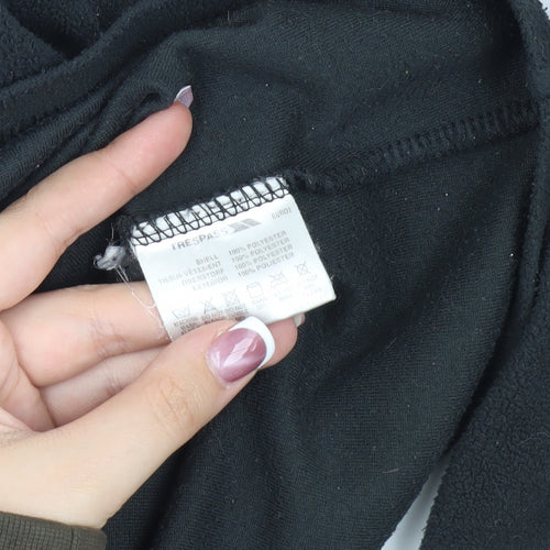 Trespass Men's Black Fleece 1/4 Zip Sweatshirt M