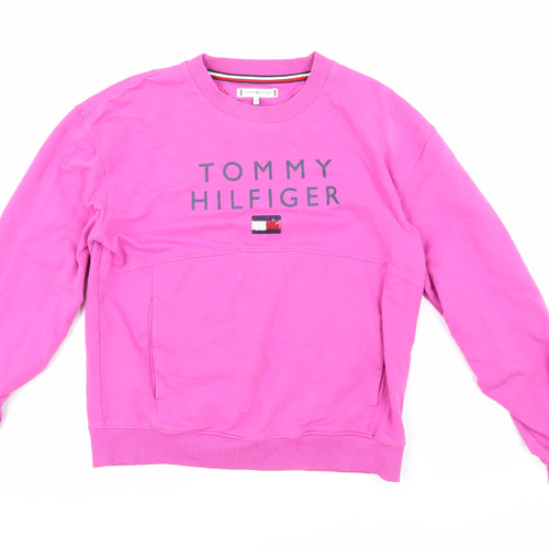 Tommy Hilfiger Girls Pink Pullover Sweatshirt 13-14 Years