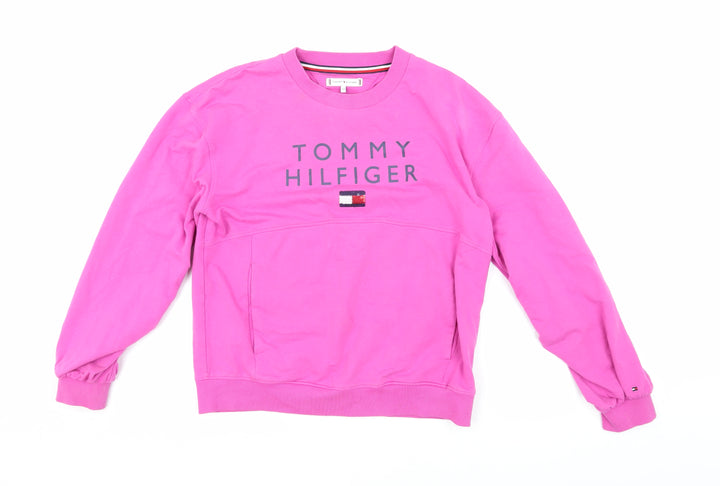 Tommy Hilfiger Girls Pink Pullover Sweatshirt 13-14 Years