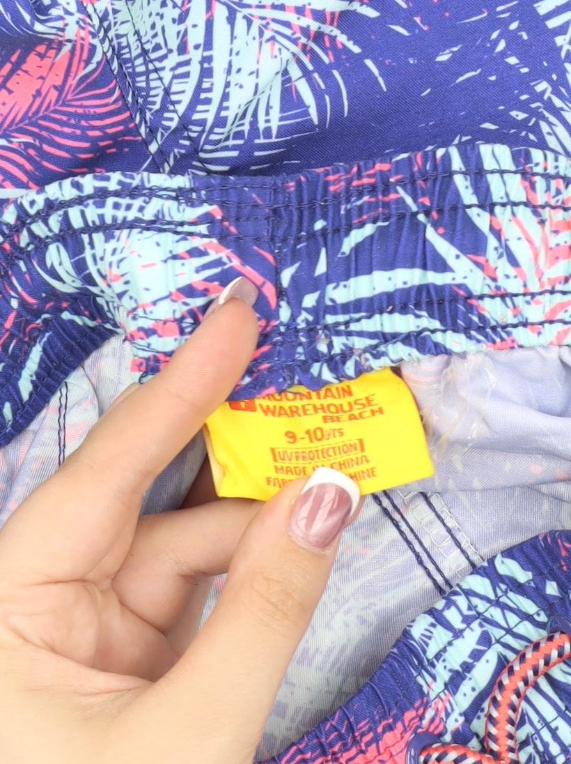 Mountain Warehouse Boys Floral Multicolour Beach Shorts 9-10 Years