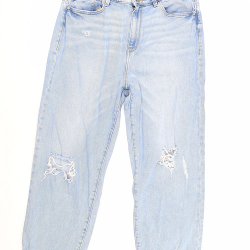 DKNY Women's Blue Boyfriend Jeans Size 4 Distressed