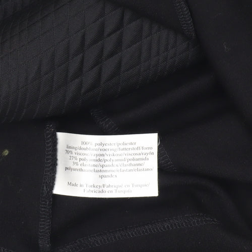 Laura Ashley Women's Black Quilted Blouse UK 12
