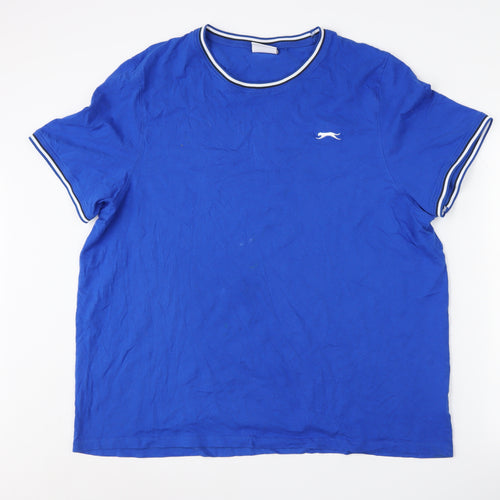 Slazenger Men's Blue 3XL Cotton Crew Neck T-Shirt