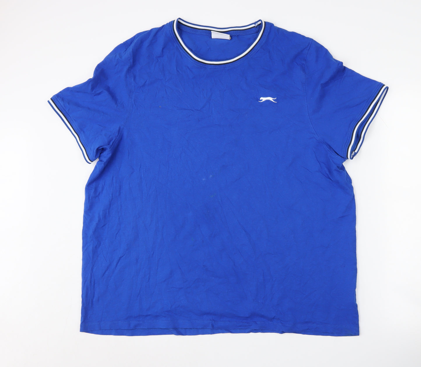 Slazenger Men's Blue 3XL Cotton Crew Neck T-Shirt