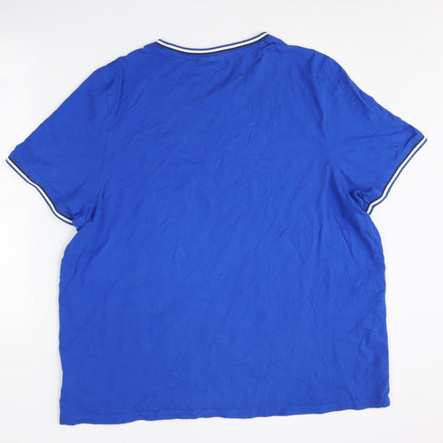 Slazenger Men's Blue 3XL Cotton Crew Neck T-Shirt
