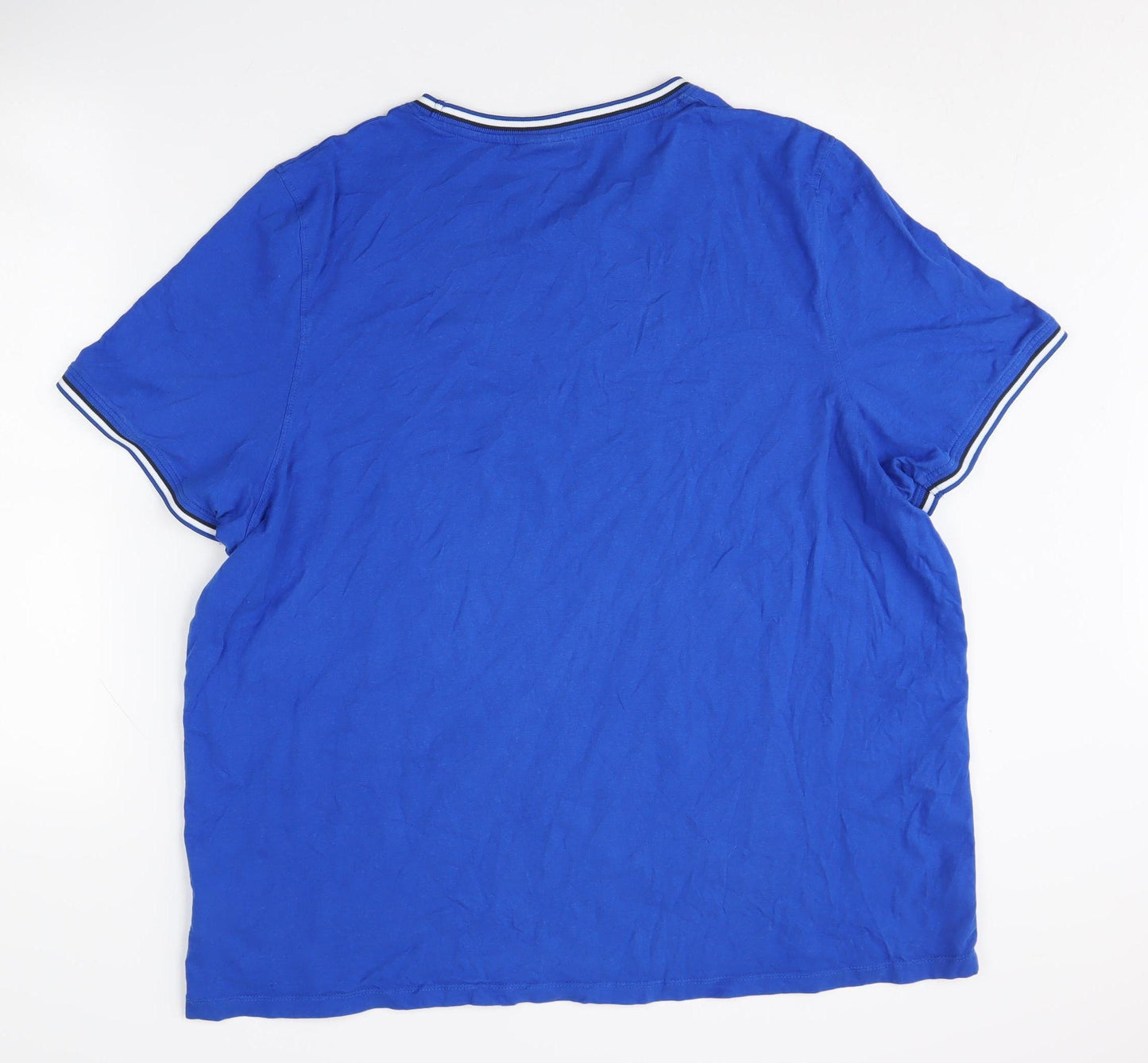 Slazenger Men's Blue 3XL Cotton Crew Neck T-Shirt