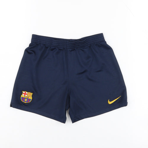 Nike Boys Blue Athletic Football Shorts, Size 6-7 Years