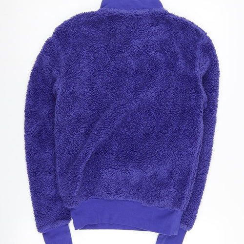 Marks and Spencer Women's Blue Fleece Pullover Sweatshirt Size 8
