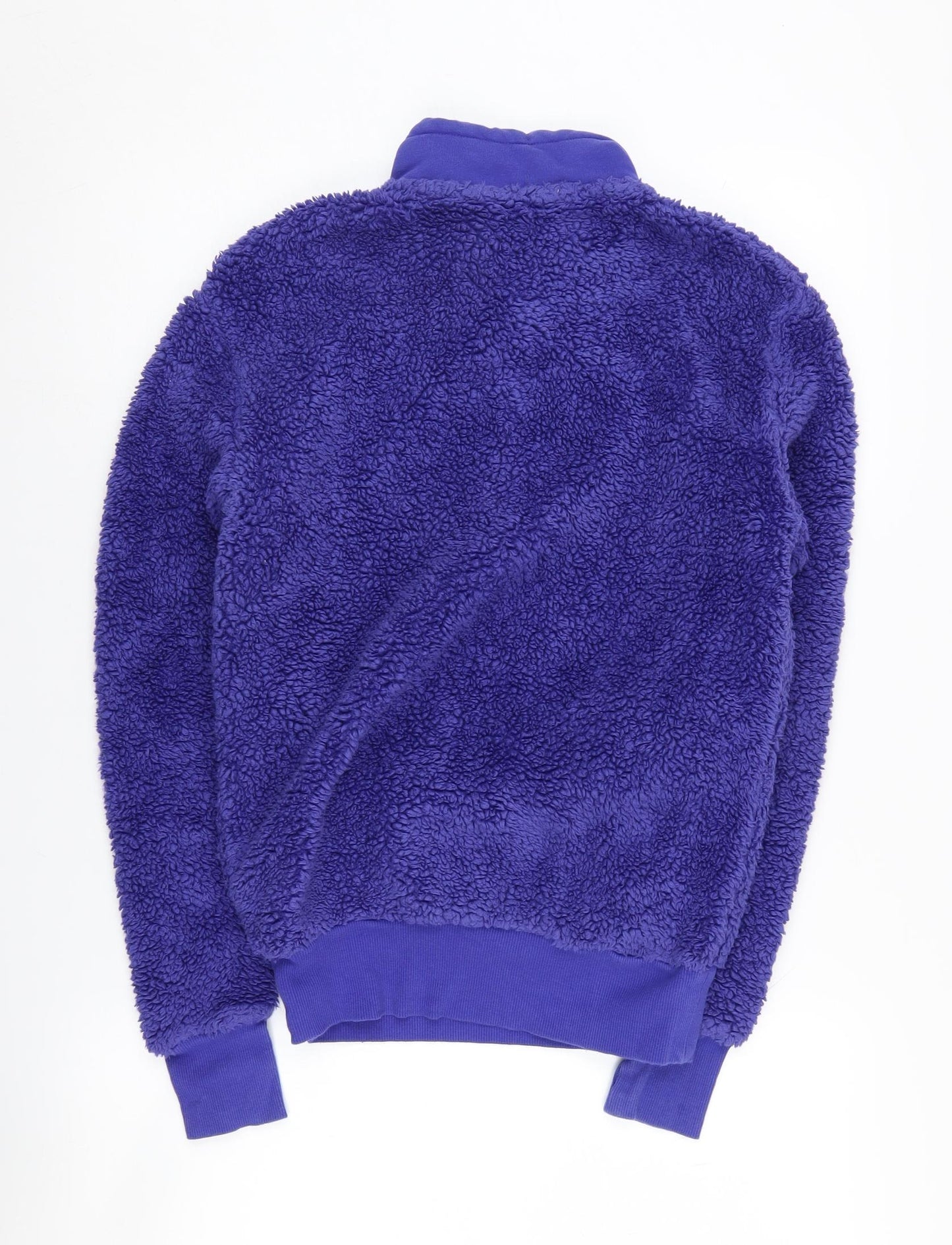 Marks and Spencer Women's Blue Fleece Pullover Sweatshirt Size 8