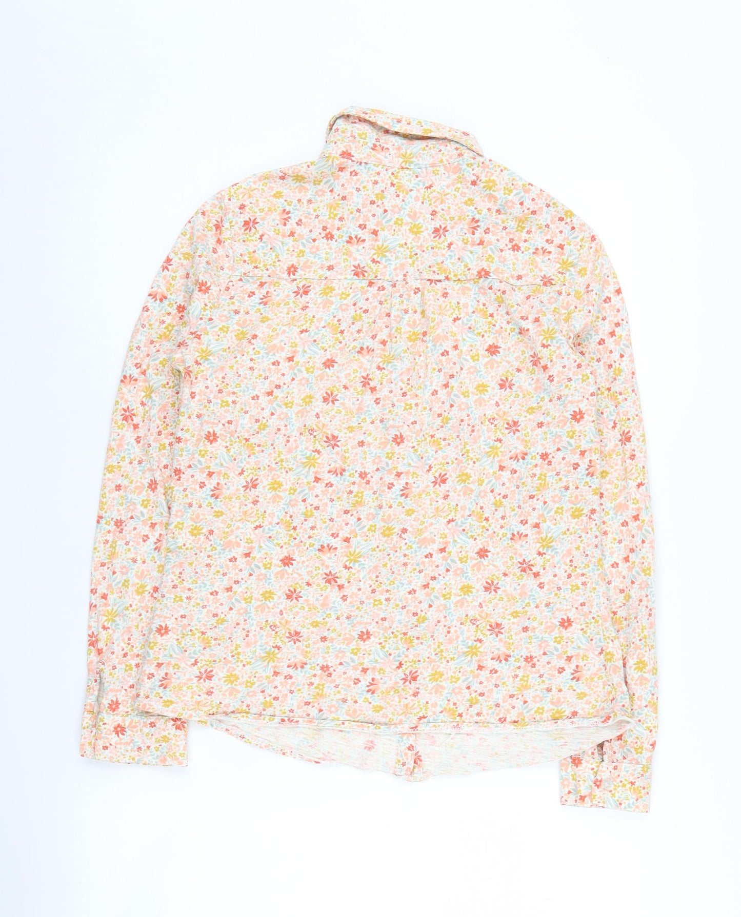 WoolOvers Women's Floral Cotton Blouse XS Multicoloured