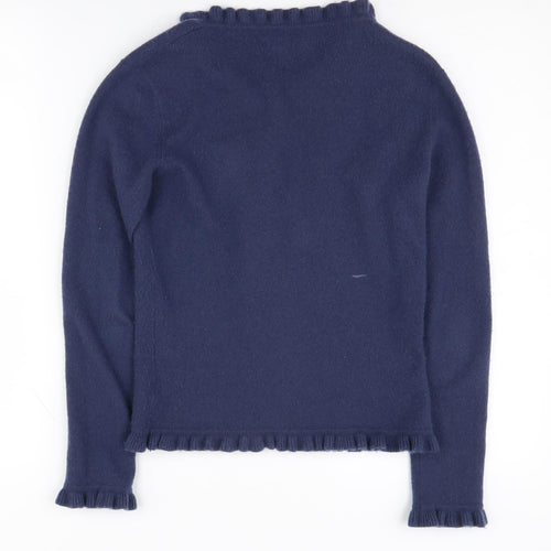 Pure Collection Women's Blue Cashmere Cardigan Size 8