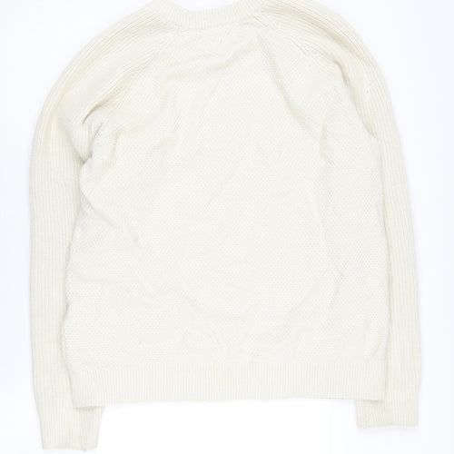 GAP Women's Ivory Cable-Knit Pullover Jumper, Size L