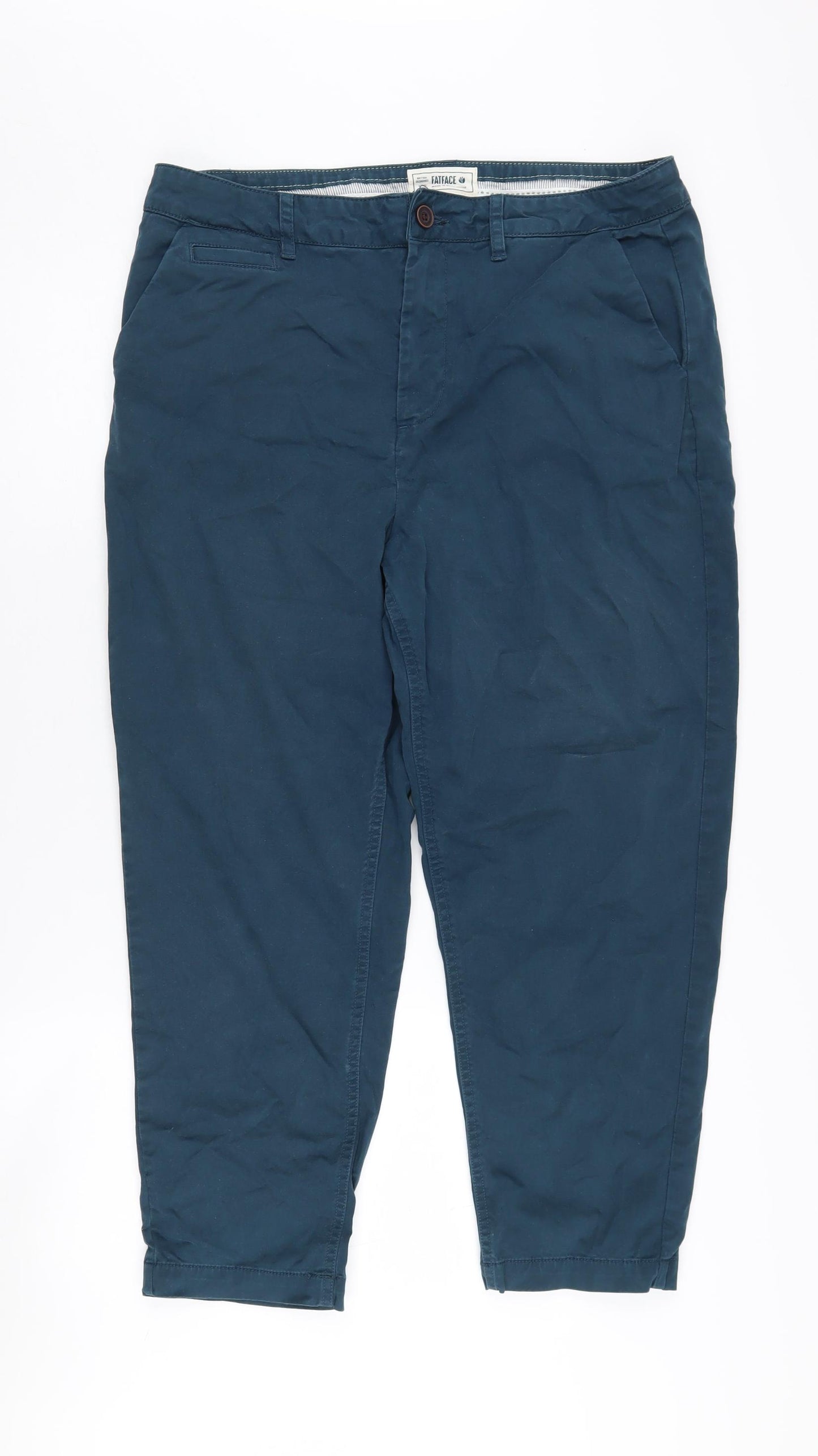 FatFace Women's Blue Chino Trousers Size 16R