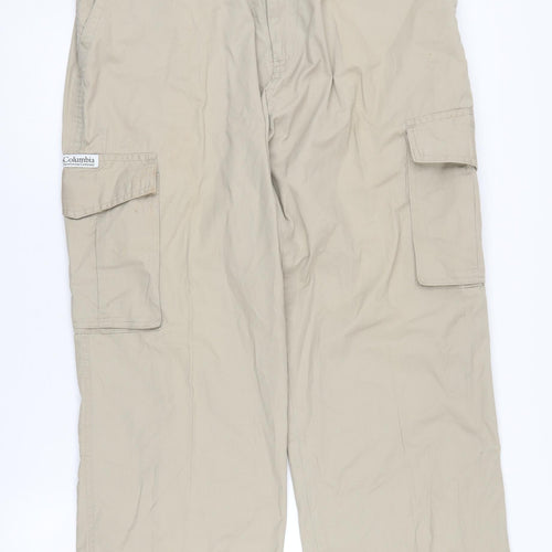 Columbia Men's Beige Cargo Trousers Size L