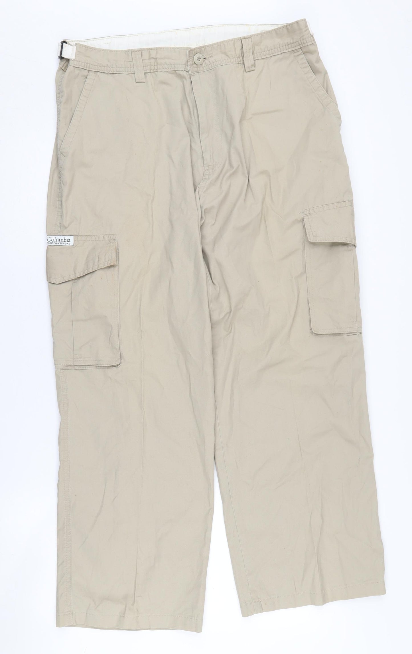 Columbia Men's Beige Cargo Trousers Size L
