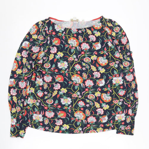 Boden Women's Multicoloured Floral Blouse Size 14