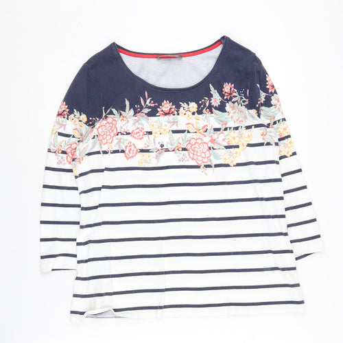 Laura Ashley Women's Multicoloured 3/4 Sleeve T-Shirt