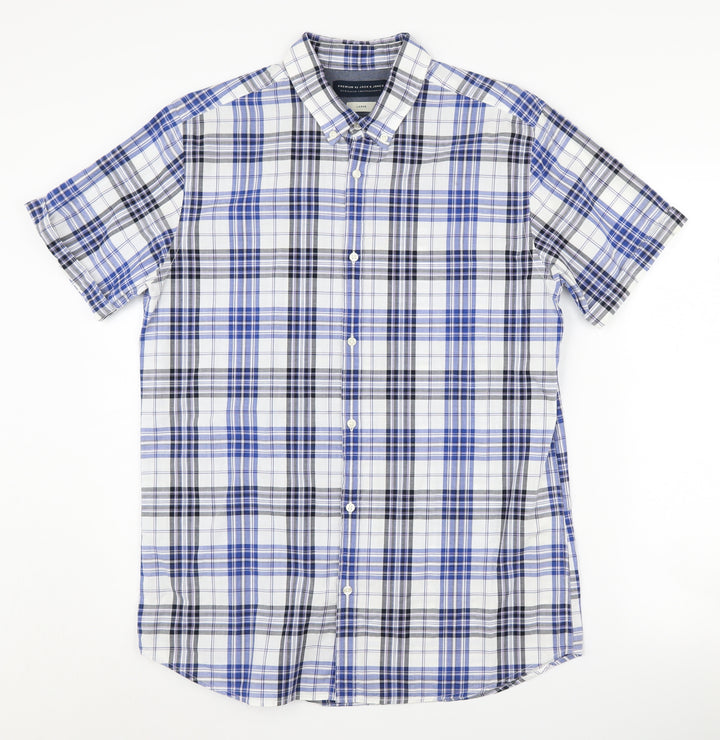 Jack & Jones Men's Multicoloured Plaid Shirt L