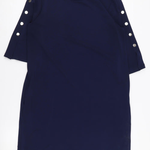 Long Tall Sally Women's Blue Shift Dress, S