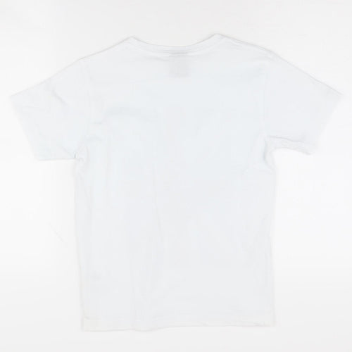 Saltrock Boys White Graphic T-Shirt 7-8 Years Casual Summer