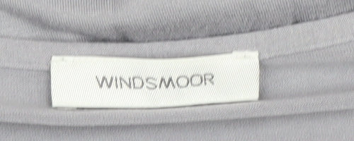 Windsmoor Women's Grey Basic T-Shirt M Scoop Neck