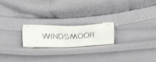 Windsmoor Women's Grey Basic T-Shirt M Scoop Neck