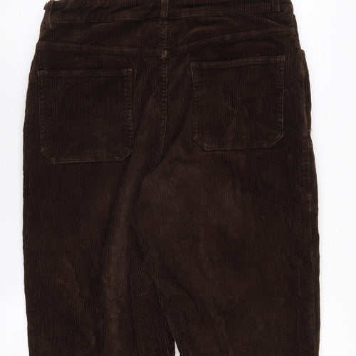 Monki Women's Brown Corduroy Dungaree Jumpsuit Size 12