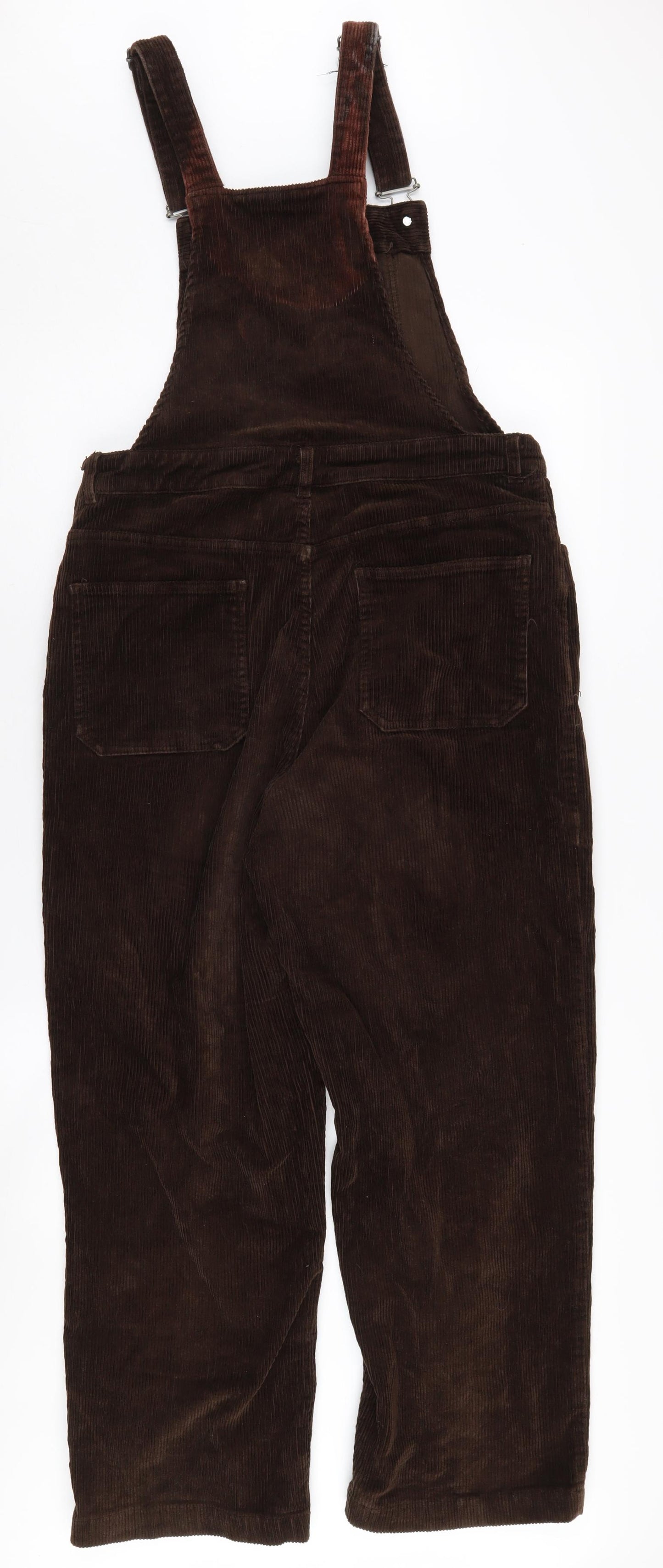 Monki Women's Brown Corduroy Dungaree Jumpsuit Size 12