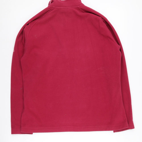 Craghoppers Women's Red Fleece Zip Sweatshirt, Size 12