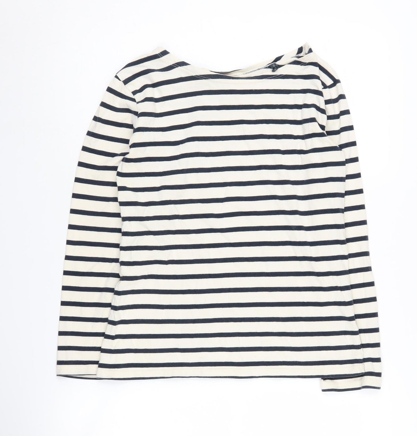 Seasalt Women's Striped Boat Neck T-Shirt Size 10