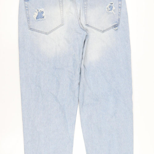 Asos Women's Blue Mom Jeans Size 30 Distressed Denim