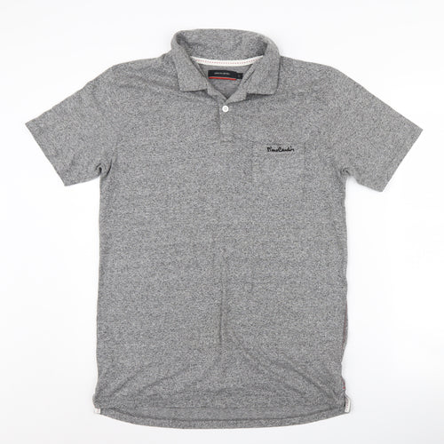 Pierre Cardin Men's Grey Polo Shirt L, Short Sleeve Casual
