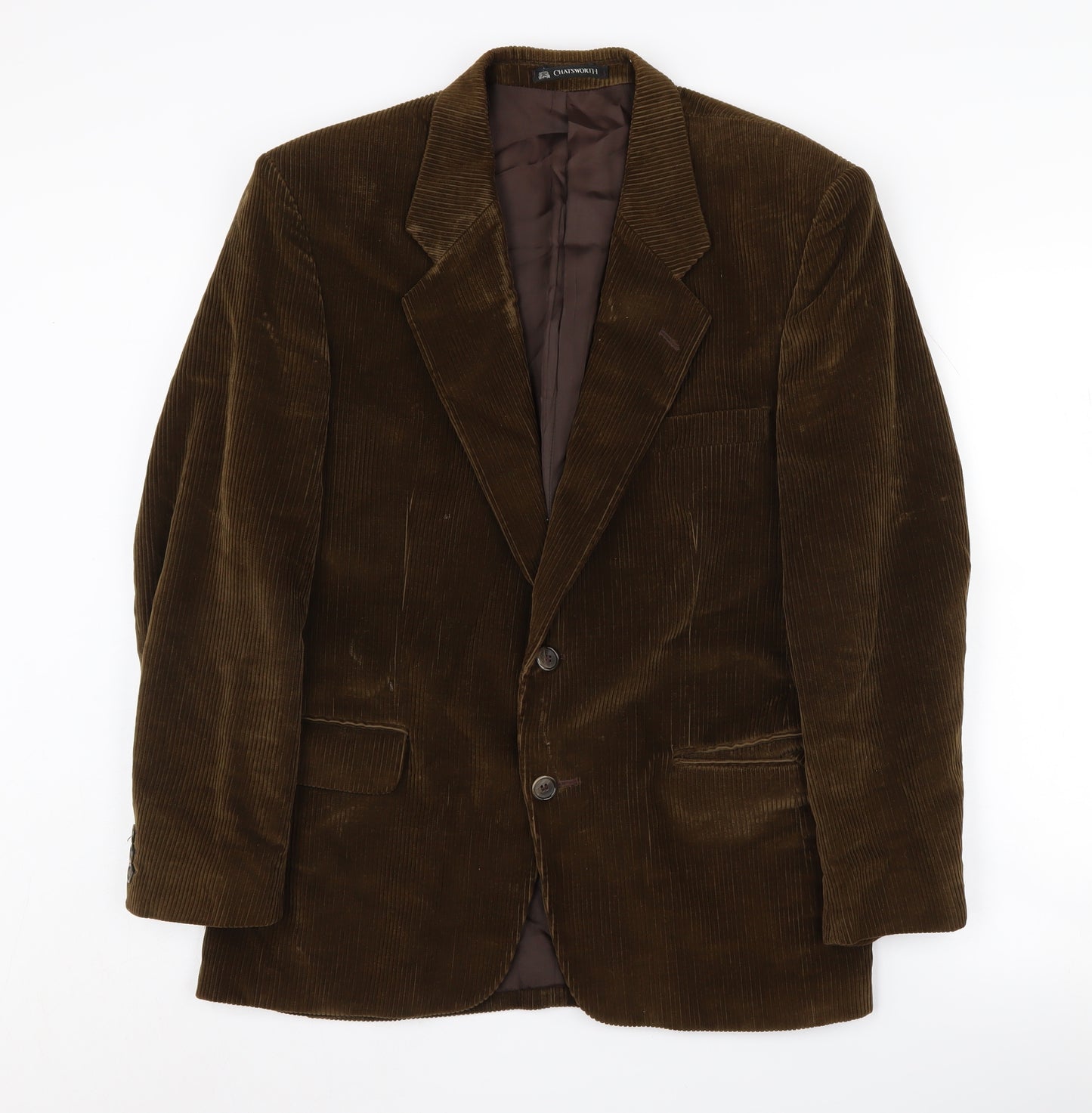Chatsworth Men's Brown Corduroy Blazer 38 Short