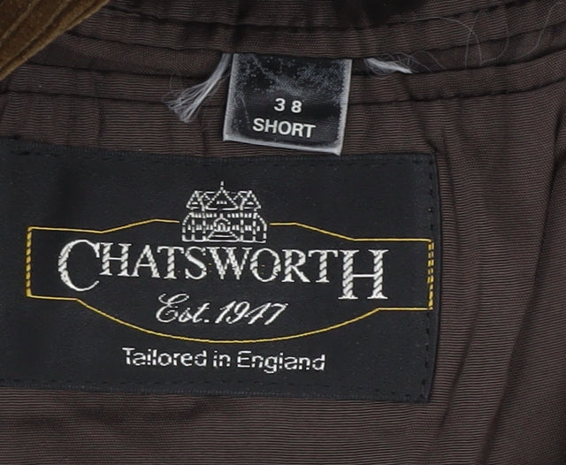 Chatsworth Men's Brown Corduroy Blazer 38 Short