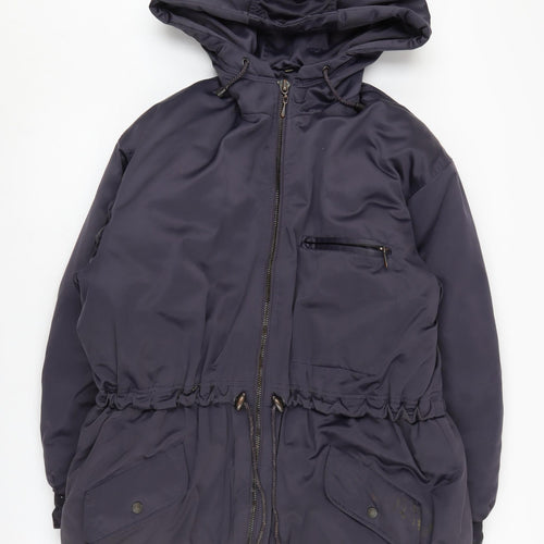 Campton Place Women's Black Parka Jacket Size S