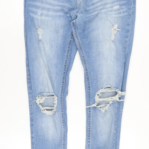 Prè London Women's Blue Distressed Skinny Jeans Size 32