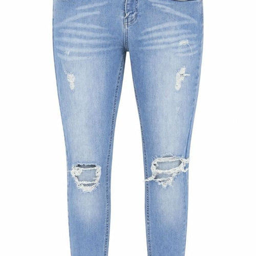 Prè London Women's Blue Distressed Skinny Jeans Size 32
